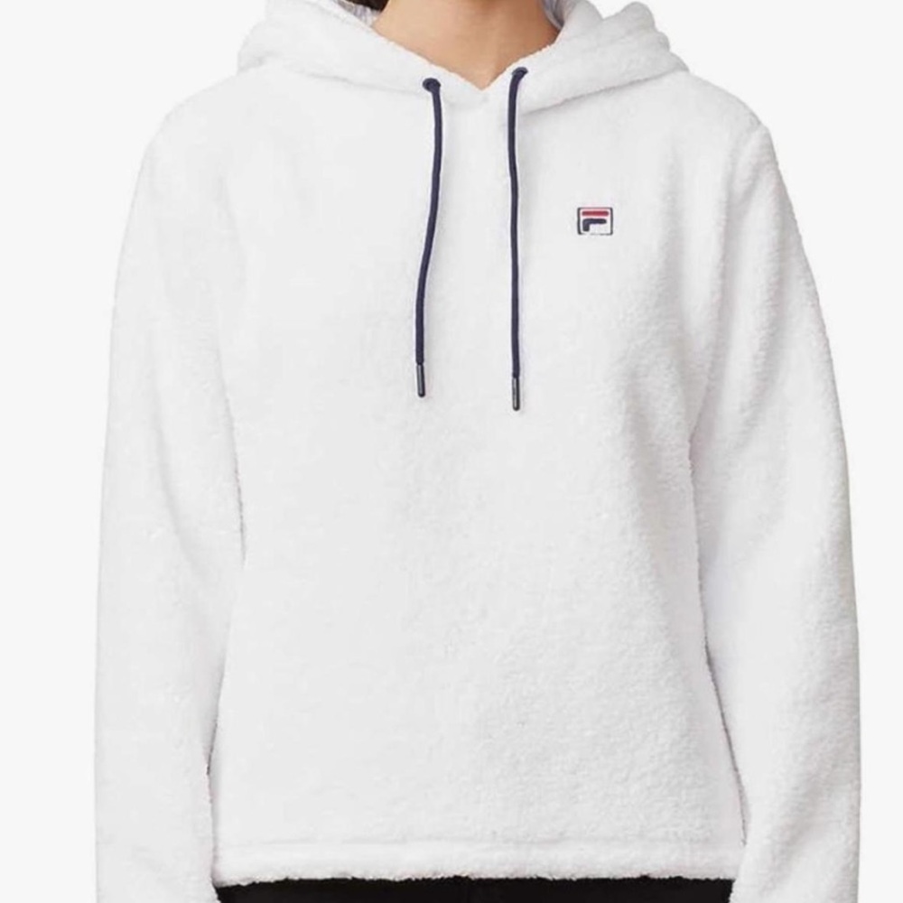 Fila Fuzzy White Sherpa Hoodie XL